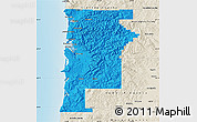 Political Map of Tillamook County, shaded relief outside