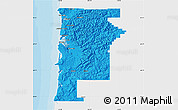 Political Map of Tillamook County, single color outside