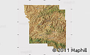 Satellite Map of Wheeler County, cropped outside