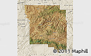 Satellite Map of Wheeler County, shaded relief outside