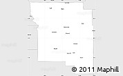 Silver Style Simple Map of Wheeler County