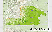 Physical Map of Yamhill County, lighten