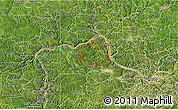 Satellite 3D Map of ZIP code 15001