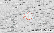 Silver Style 3D Map of ZIP code 15001