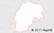 Silver Style Simple Map of ZIP code 15208