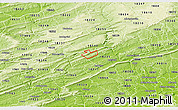 Physical 3D Map of ZIP code 18250