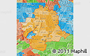 Political Shades Map of ZIP codes starting with 184
