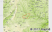 Physical Map of ZIP code 18428