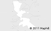 Silver Style Simple Map of ZIP code 18447
