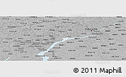 Gray Panoramic Map of ZIP code 19013