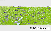 Physical Panoramic Map of ZIP code 19013