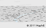 Silver Style Panoramic Map of ZIP code 19013