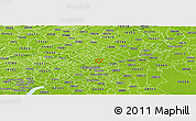 Physical Panoramic Map of ZIP code 19120