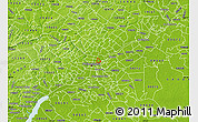 Physical Map of ZIP code 19125