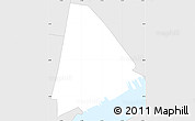 Silver Style Simple Map of ZIP code 19125