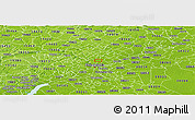 Physical Panoramic Map of ZIP code 19140