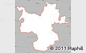 Gray Simple Map of ZIP code 19508