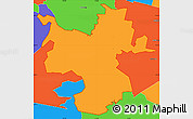 Political Simple Map of ZIP code 19508