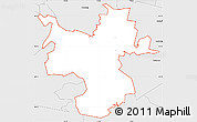 Silver Style Simple Map of ZIP code 19508