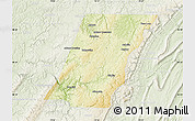 Physical Map of Cambria County, lighten