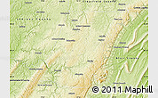 Physical Map of Cambria County