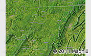 Satellite Map of Cambria County