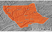 Political Map of Lycoming County, desaturated
