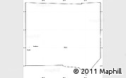 Blank Simple Map of Mercer County, cropped outside