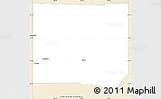 Classic Style Simple Map of Mercer County