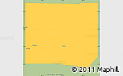 Savanna Style Simple Map of Mercer County