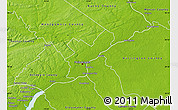Physical Map of Philadelphia County