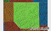 Political Map of Potter County, darken