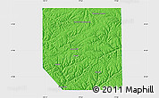 Political Map of Potter County, single color outside