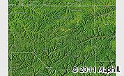 Satellite Map of Potter County