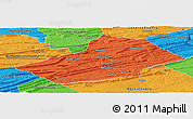 Political Panoramic Map of Schuylkill County