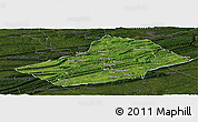 Satellite Panoramic Map of Schuylkill County, darken