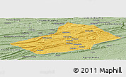 Savanna Style Panoramic Map of Schuylkill County