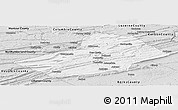 Silver Style Panoramic Map of Schuylkill County