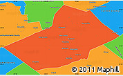 Political Simple Map of Schuylkill County