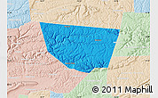 Political Map of Sullivan County, lighten