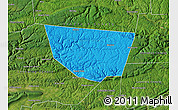 Political Map of Sullivan County, satellite outside