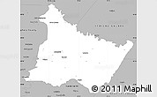 Gray Simple Map of Westmoreland County