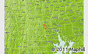 Physical Map of ZIP code 02828
