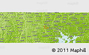 Physical Panoramic Map of ZIP code 02828