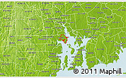 Physical 3D Map of ZIP code 02889