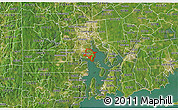 Satellite 3D Map of ZIP code 02889