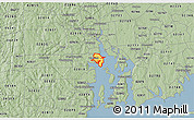 Savanna Style 3D Map of ZIP code 02889