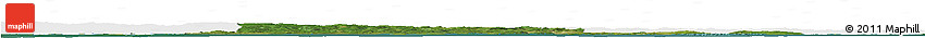 Satellite Horizon Map of Rhode Island, single color outside