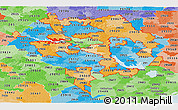 Political Shades Panoramic Map of ZIP codes starting with 290