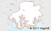 Silver Style Simple Map of ZIP code 29036